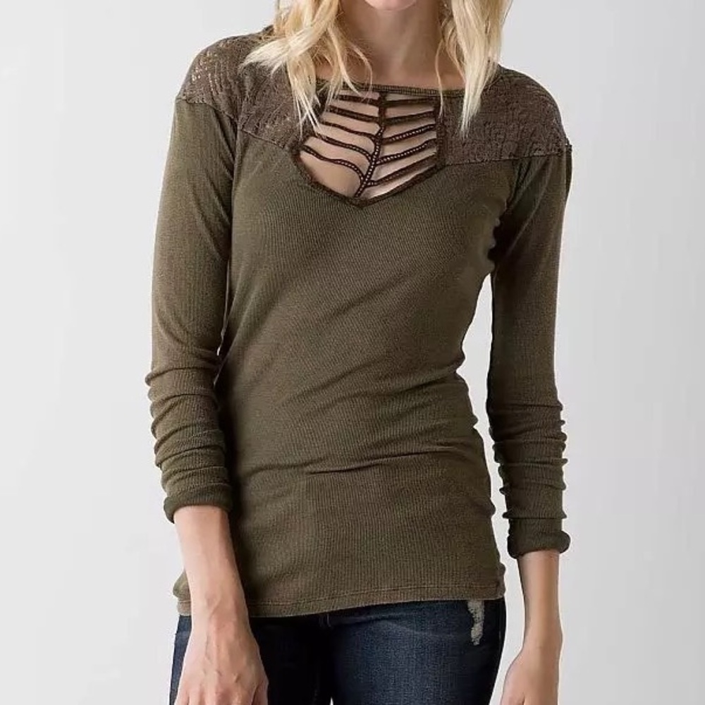 Gimmicks by BKE Women’s XS Washed Long Sleeve